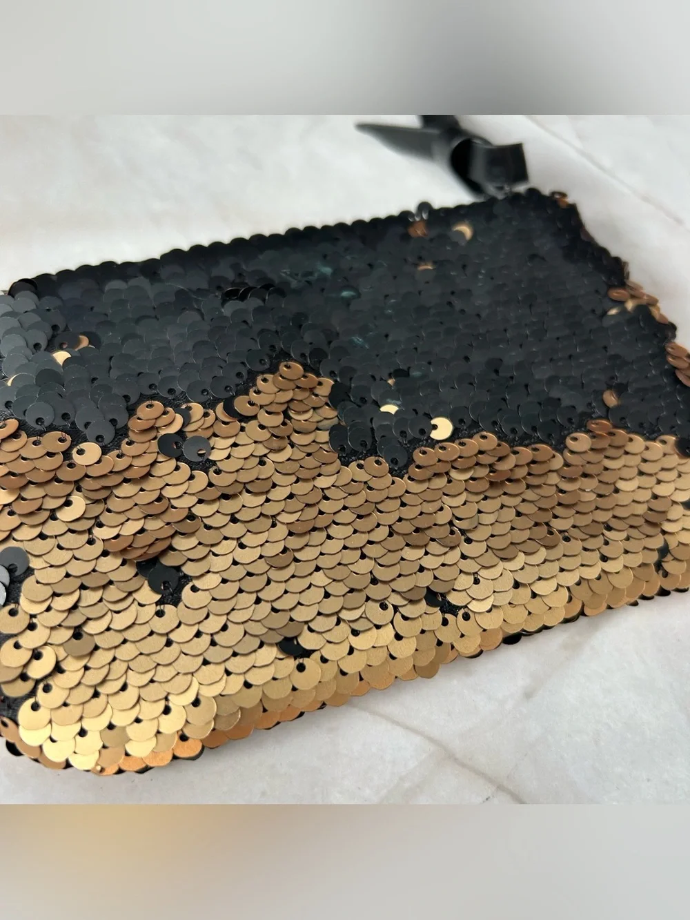 Reversible Sequin Cosmetic Pouch